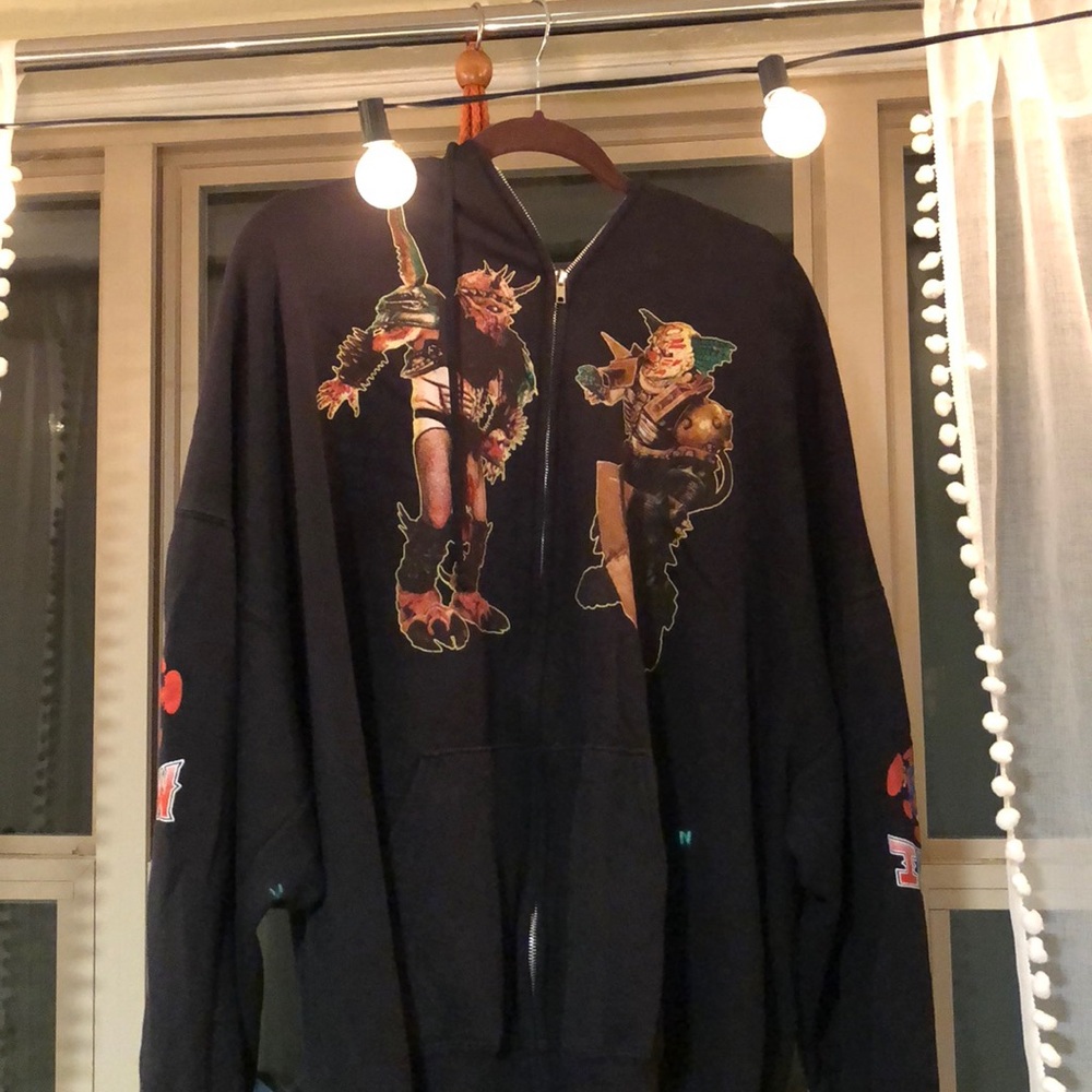 Vintage GWAR merch zip up hoodie